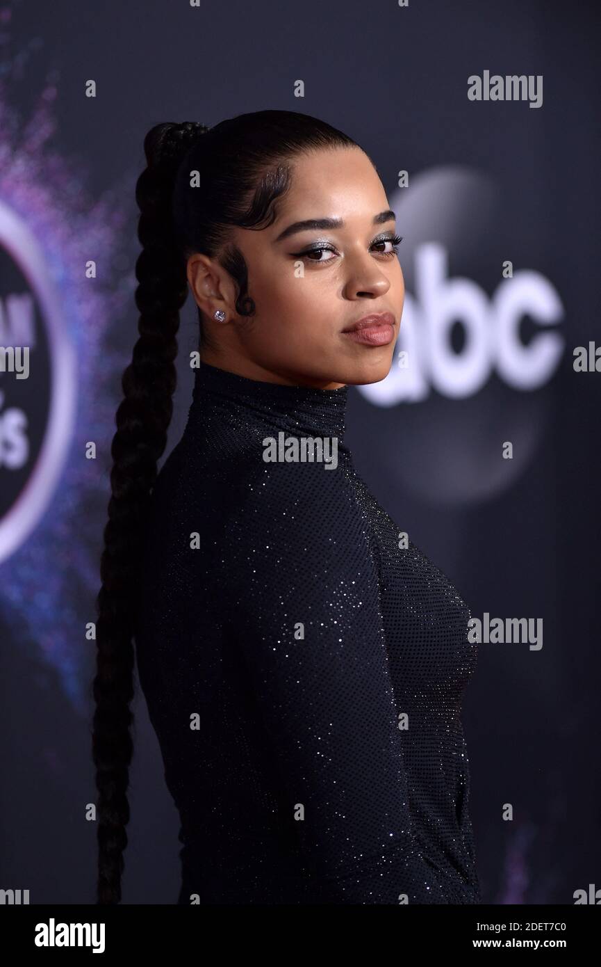 Ella Mai attends the 2019 American Music Awards at Microsoft Theater on ...