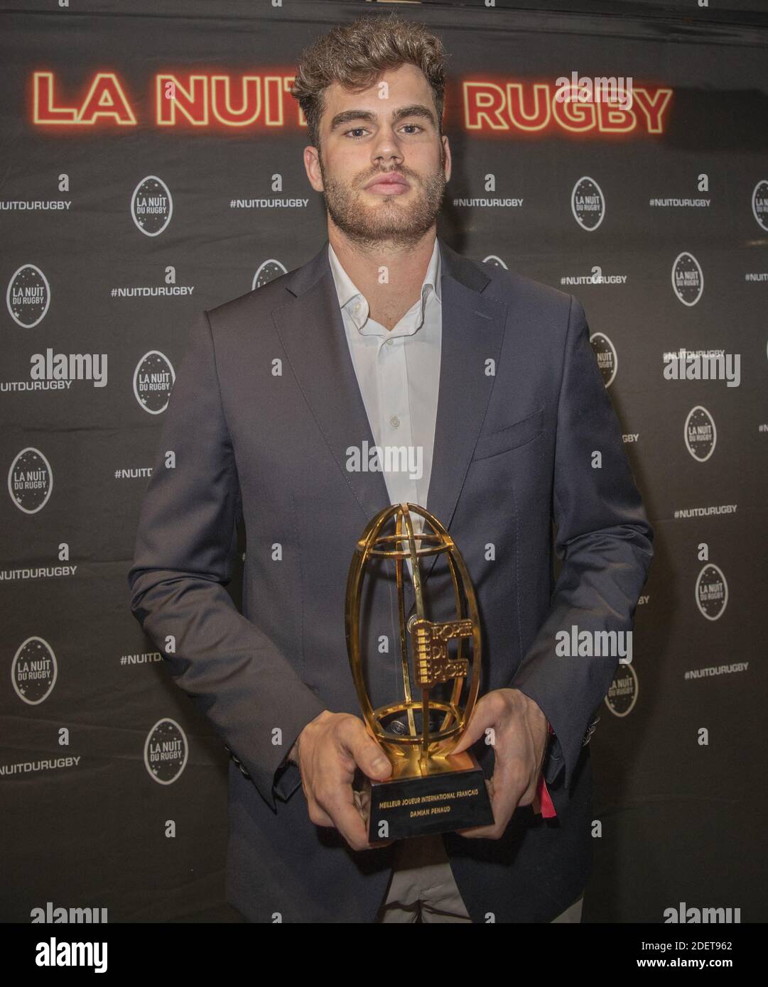 Damian Penaud (Best International French Player) attending the Rugby 
