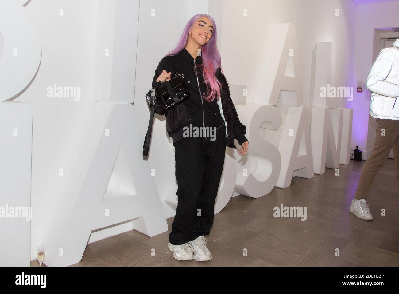 French Eurovision singer 2019 Bilal Hassani attends Launch of his  Collection Bilal Hassani X DCM Jennyfer