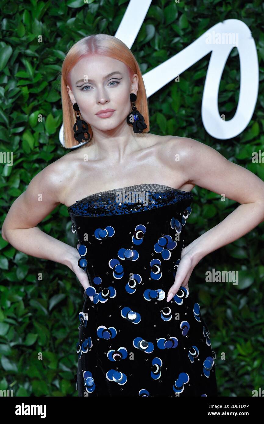 Zara Larsson attending the Fashion Awards 2019 at the Royal Albert Hall ...