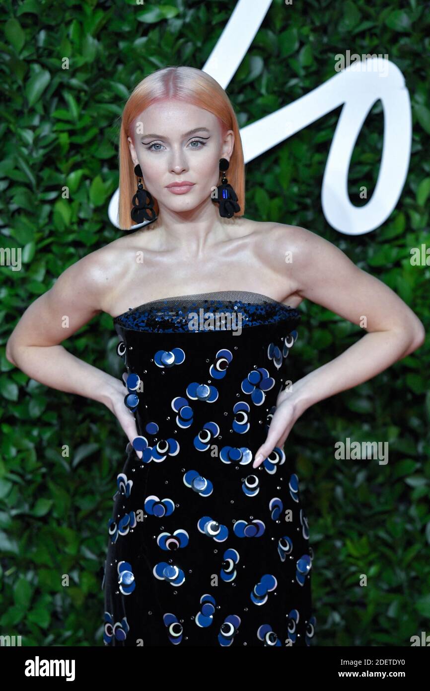 Zara Larsson attending the Fashion Awards 2019 at the Royal Albert Hall ...