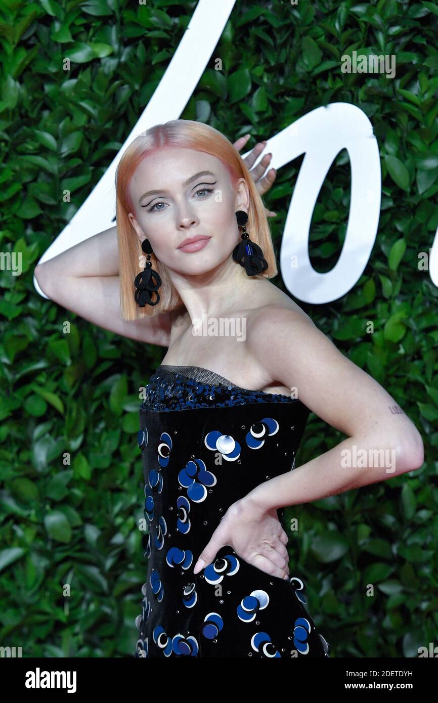 Zara Larsson attending the Fashion Awards 2019 at the Royal Albert Hall ...