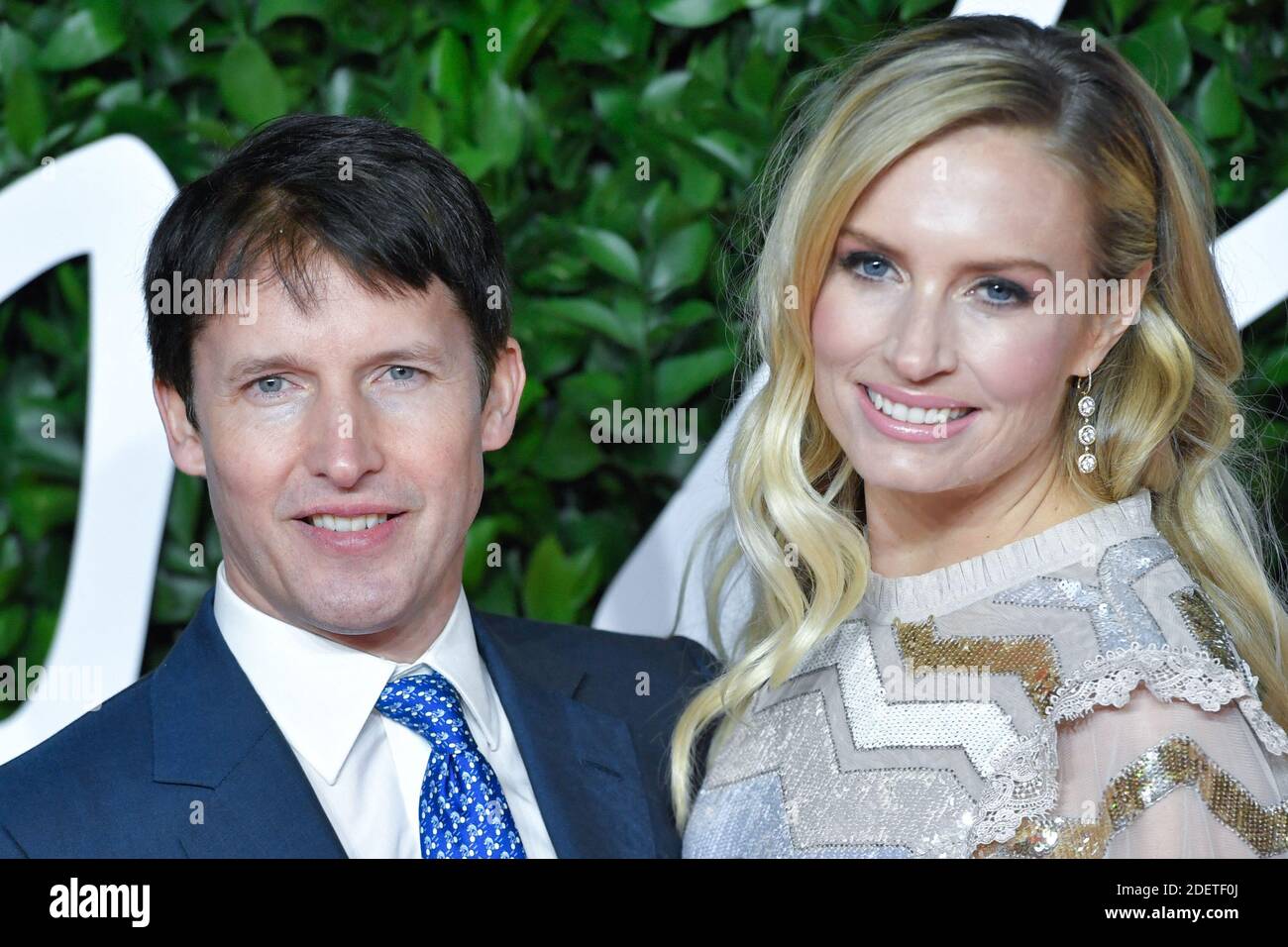 Sofia Wellesley, James Blunt attending the Fashion Awards 2019 at the ...