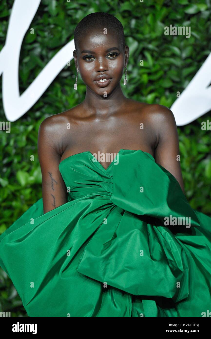Adut Akech attending the Fashion Awards 2019 at the Royal Albert Hall ...