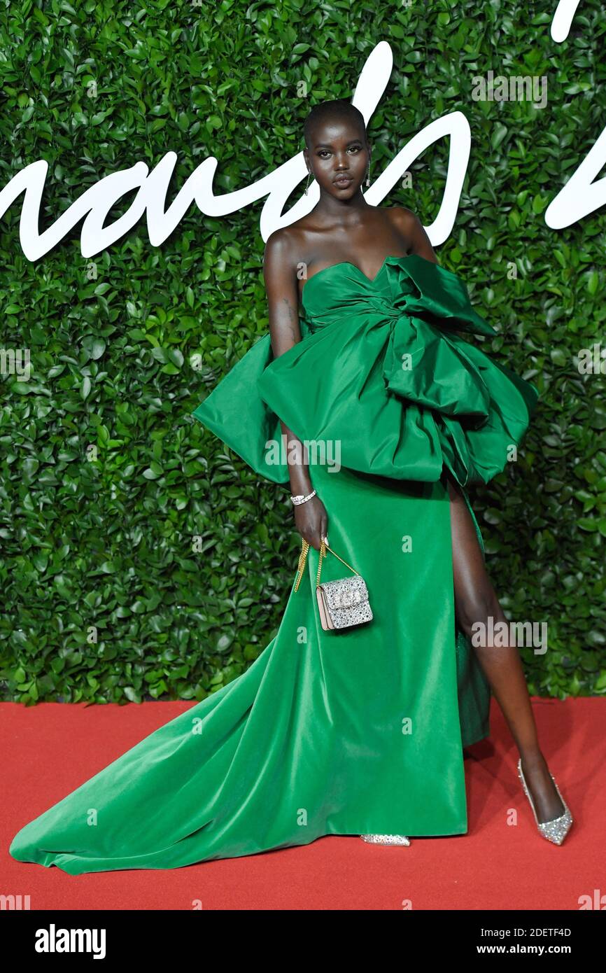 Adut Akech attending the Fashion Awards 2019 at the Royal Albert Hall ...