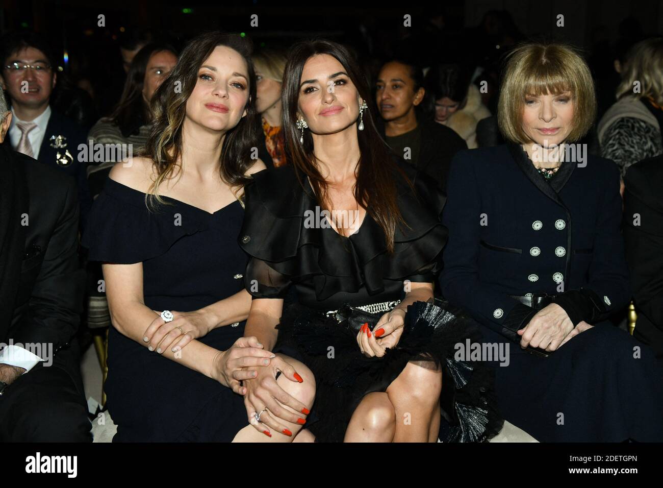 Marion Cotillard, Penelope Cruz and Anna Wintour attend the Chanel
