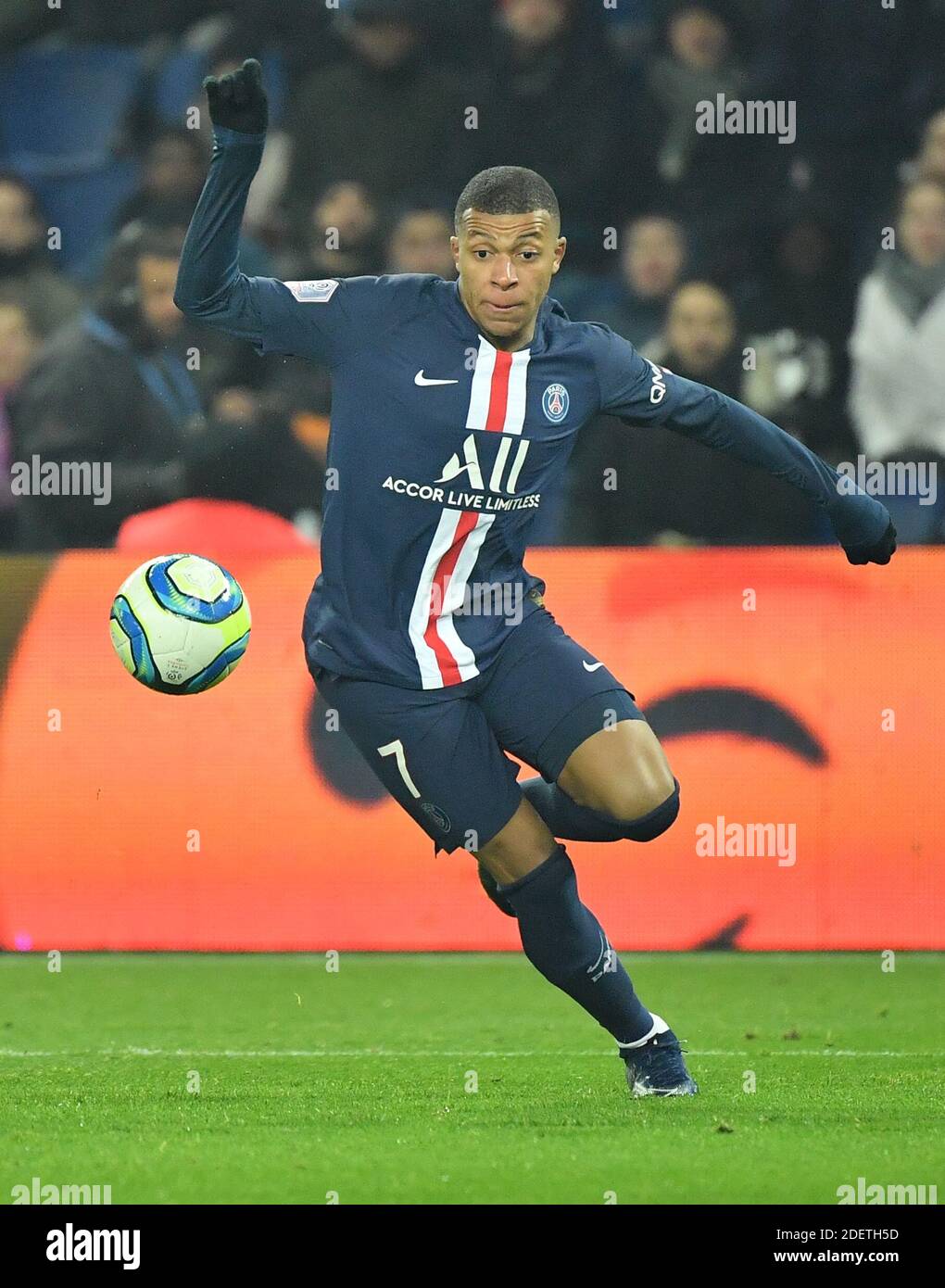 Psg S Kylian Mbappe During The Ligue 1 Paris Saint Germain Psg V Fc Nantes Fcn Football Match At The Parc Des Princes Stadium In Paris France On December 4 19 Psg Won 2 0