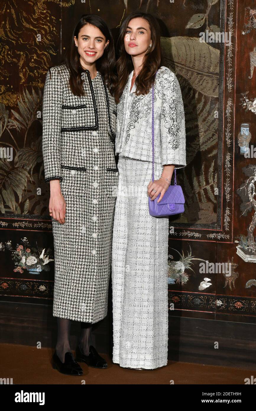 Margaret Qualley and Rainey Qualley attend the photocall of the Chanel