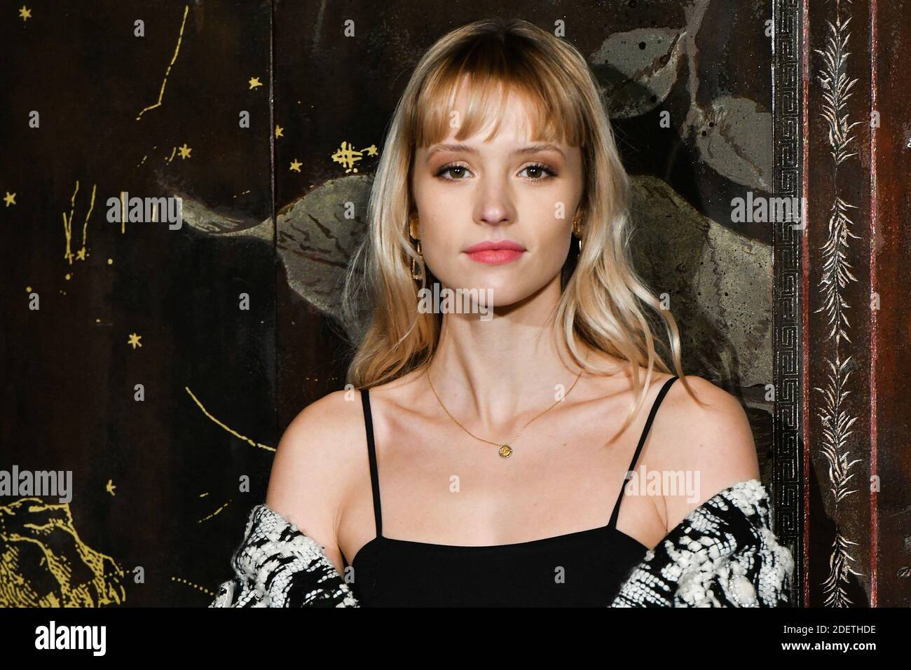 Angele attends the photocall of the Chanel Metiers d'art 2019-2020 show