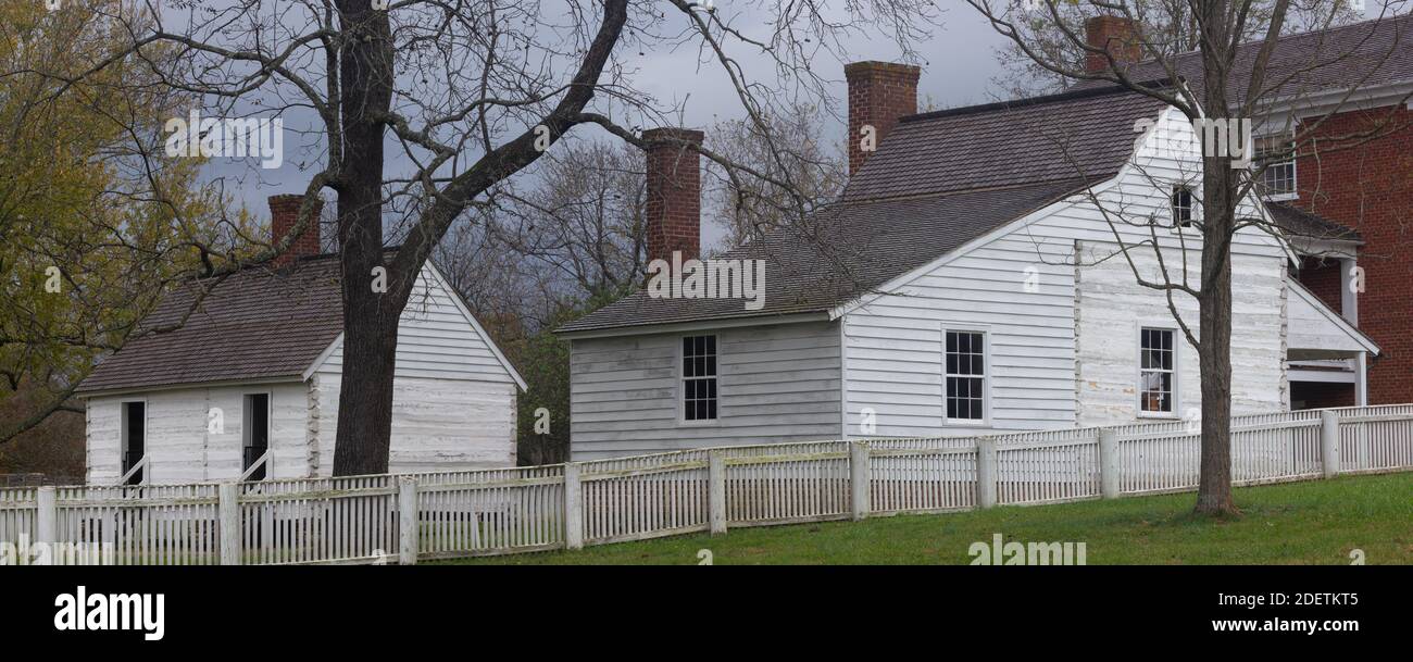 The McLean House, Appomattox National Historical Park, Virginia, USA Stock Photo
