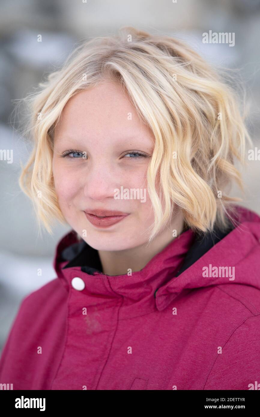 Helena Zengel attending a photo session during the 11th Les Arcs Film