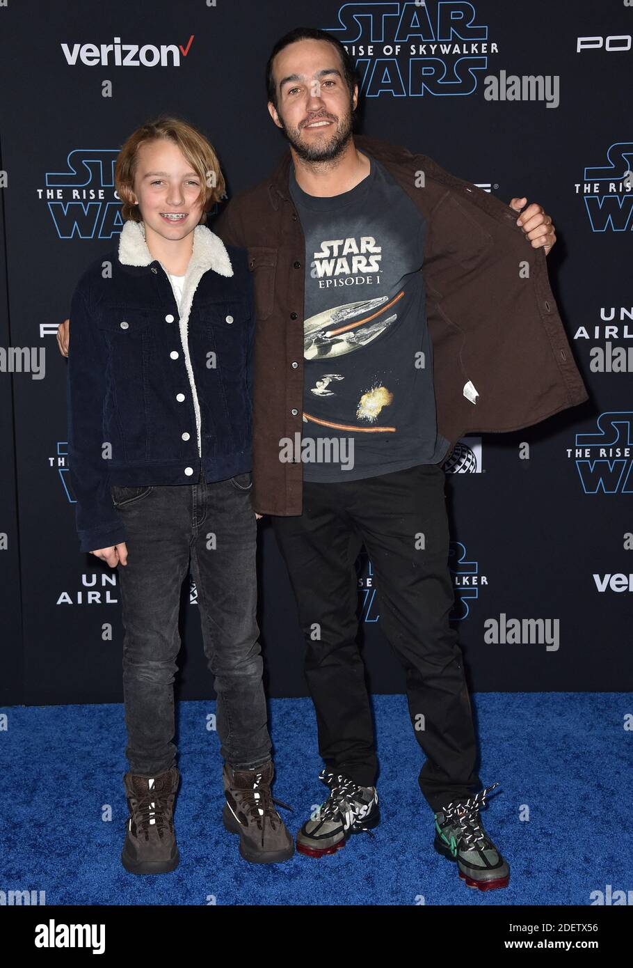Bronx Wentz, Pete Wentz attend the Premiere of Disney's "Star Wars The