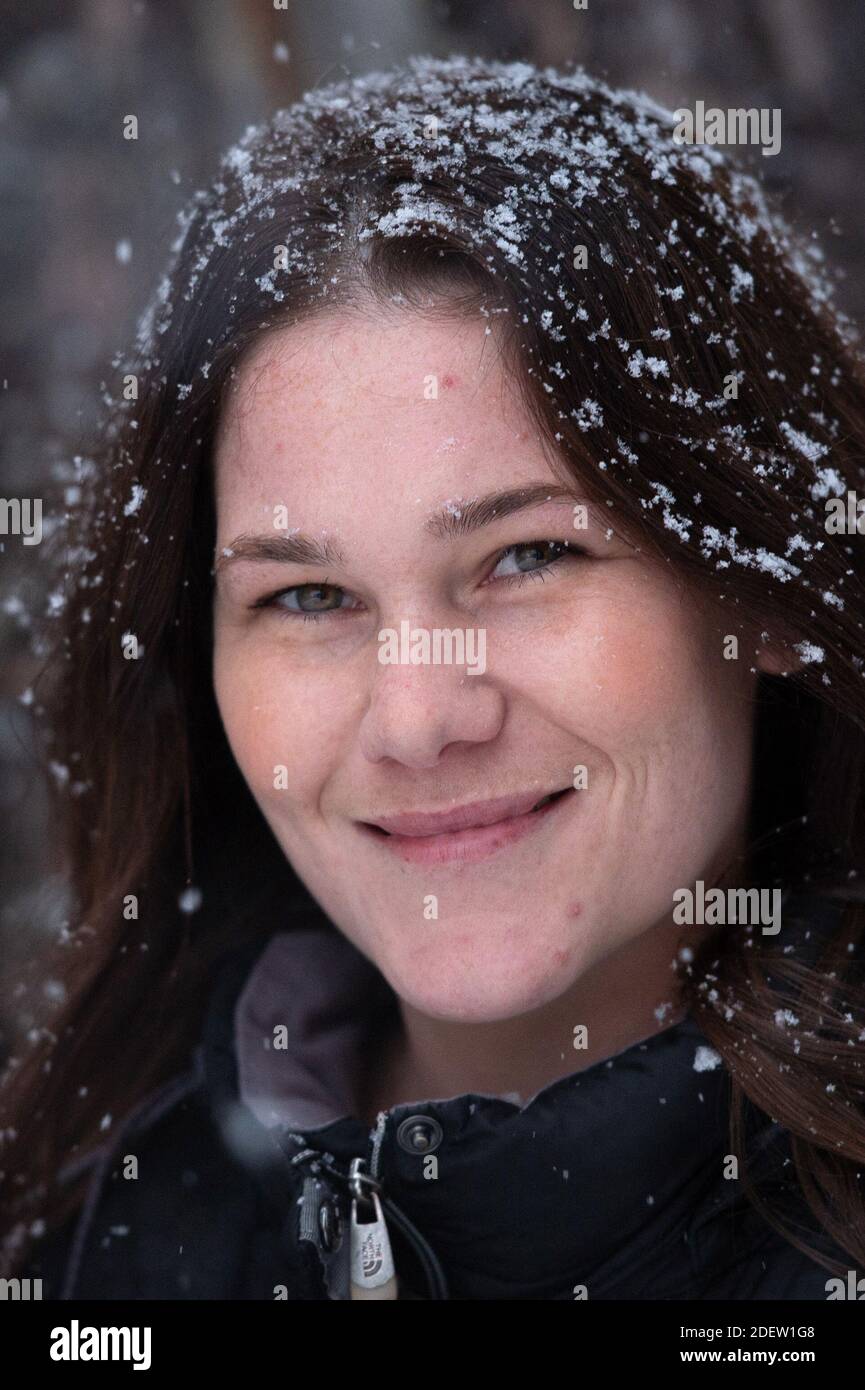 Roxanne Scrimshaw attending a photo session during the 11th Les Arcs