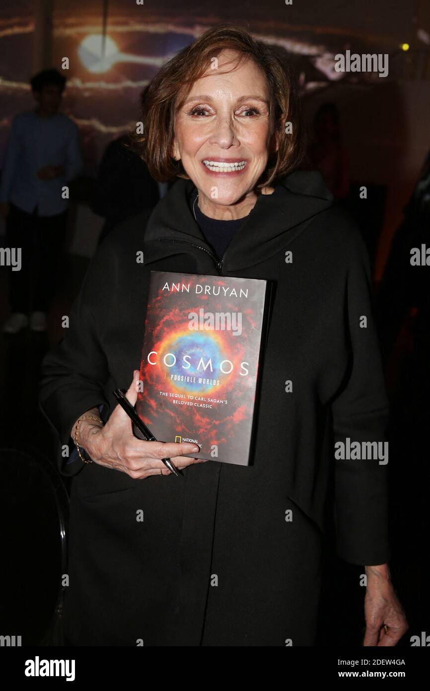 Exclusive - Ann Druyan attending Cosmos: Possible Worlds 2nd season Premiere in Paris, France, on February 10, 2020. Photo by Jerome Domine/ABACAPRESS.COM Stock Photo