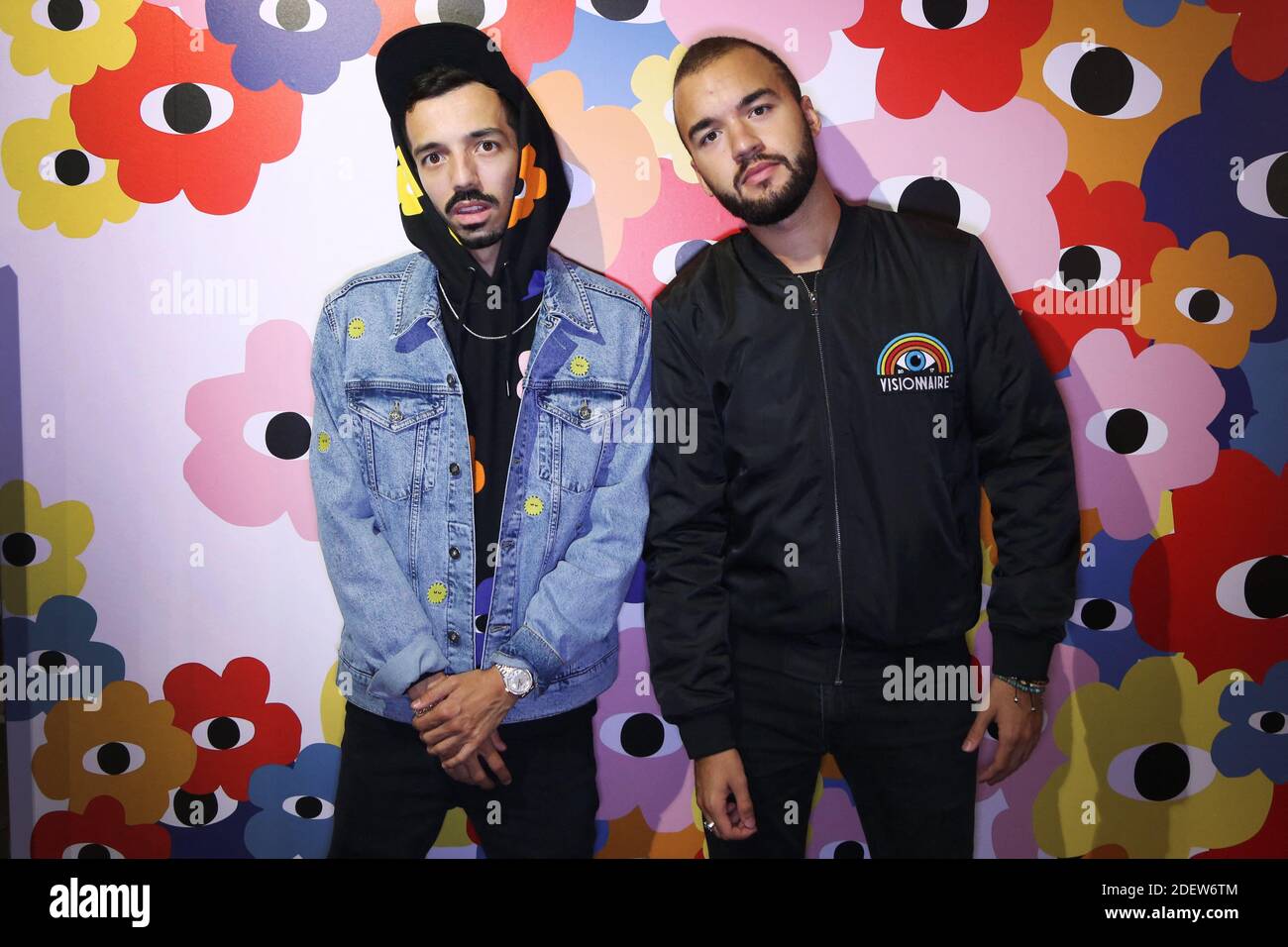 Exclusif - Big Flo & Oli lors du lancement de la collab celio X  Visionnaire, la marque de vetement du groupe de rap Big Flo & Oli a Paris,  France, le 07