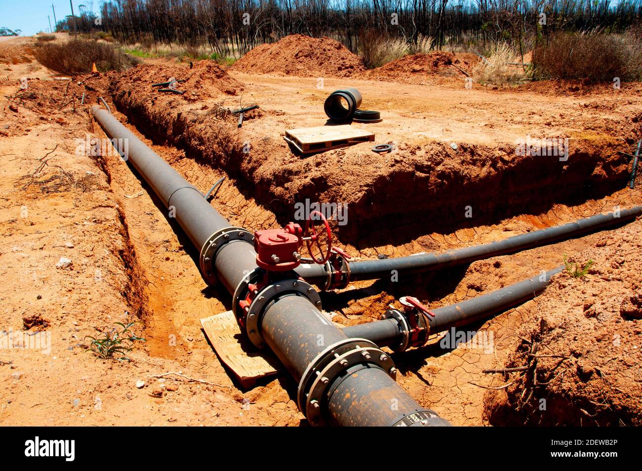 Water Pipeline Maintenance in the Ground Stock Photo Alamy