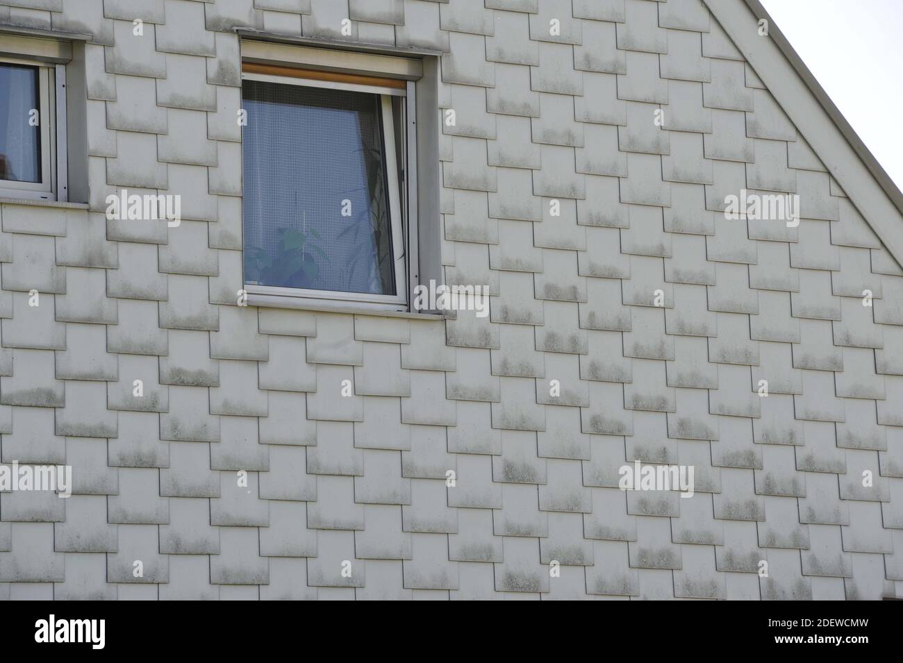 window and facade of a house, thermal insulation in a modern building ...