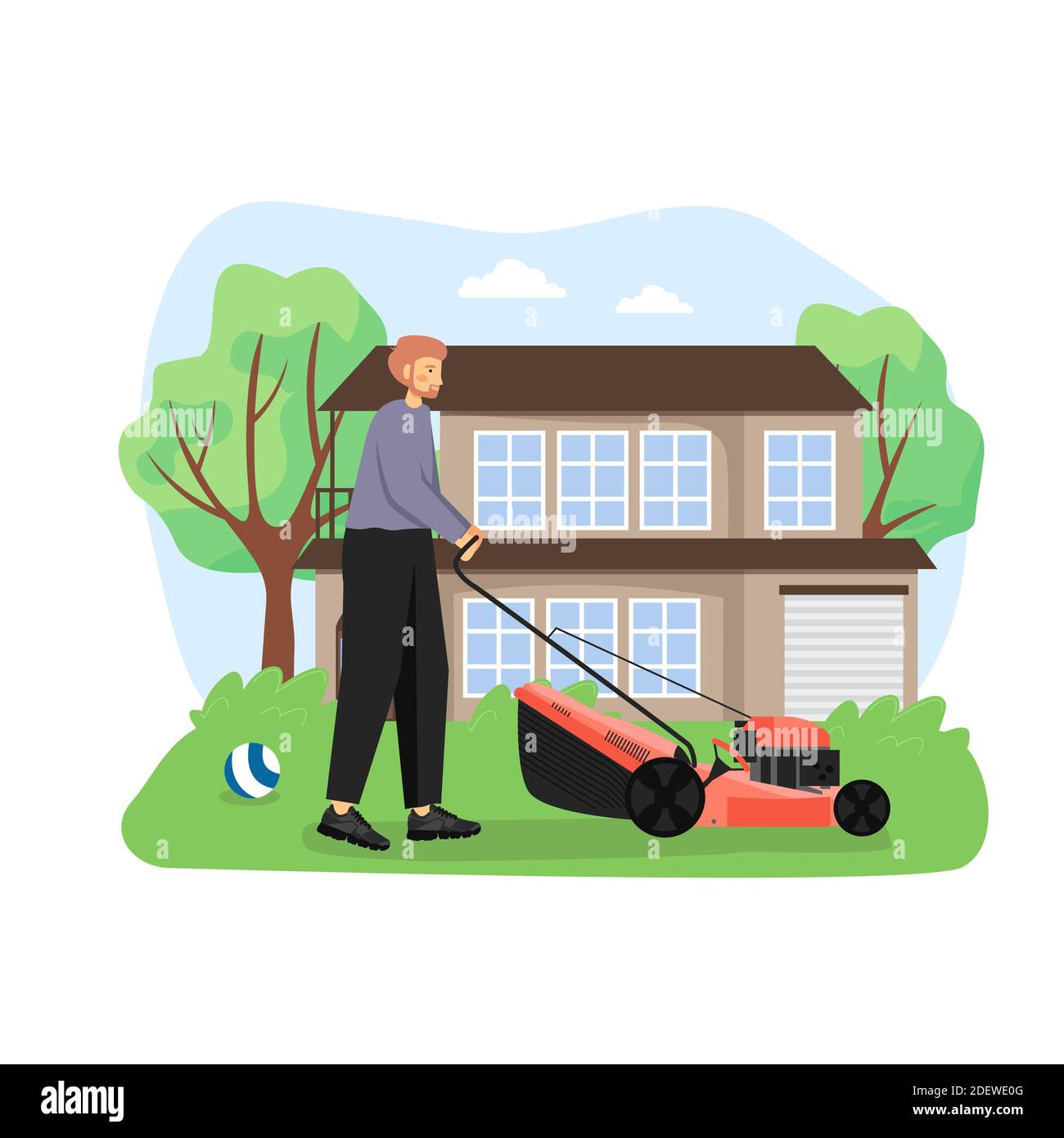 Lawn mower flattened grass new arrivals