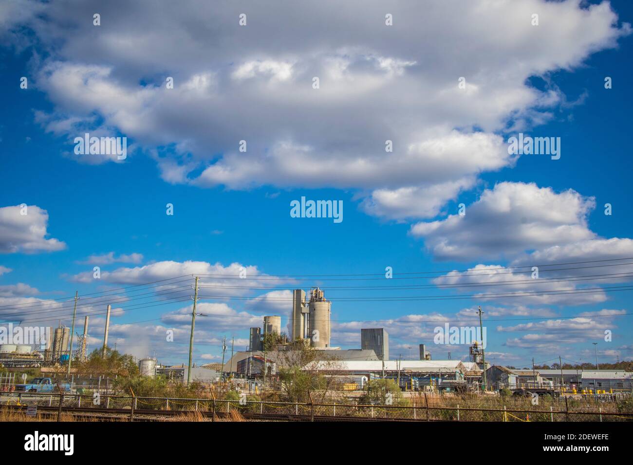 Augusta, Ga USA - 12 01 20: Industrial Plant close up and fence Stock ...