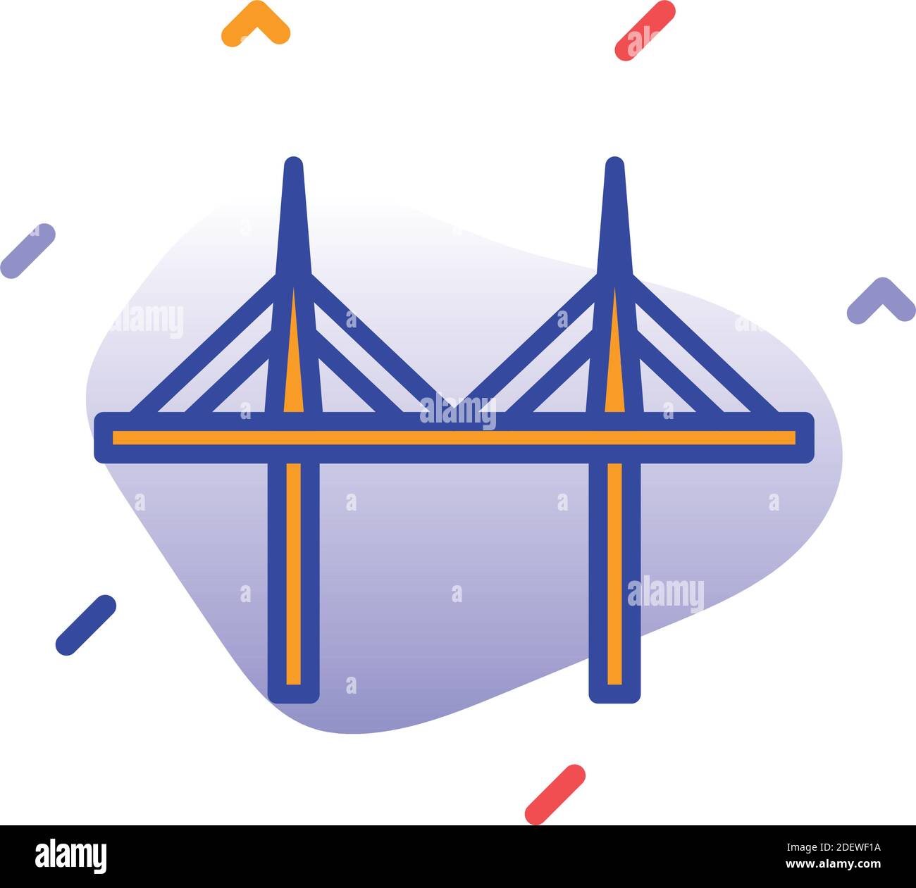 Millau Bridge, France, Massif, viaduct fully editable vector icons ...