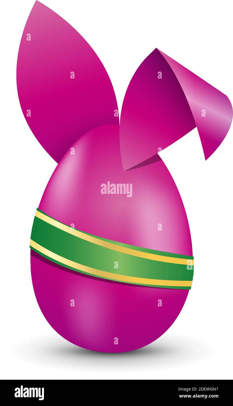 Vector easter rabbit and egg concept Stock Vector Image & Art - Alamy