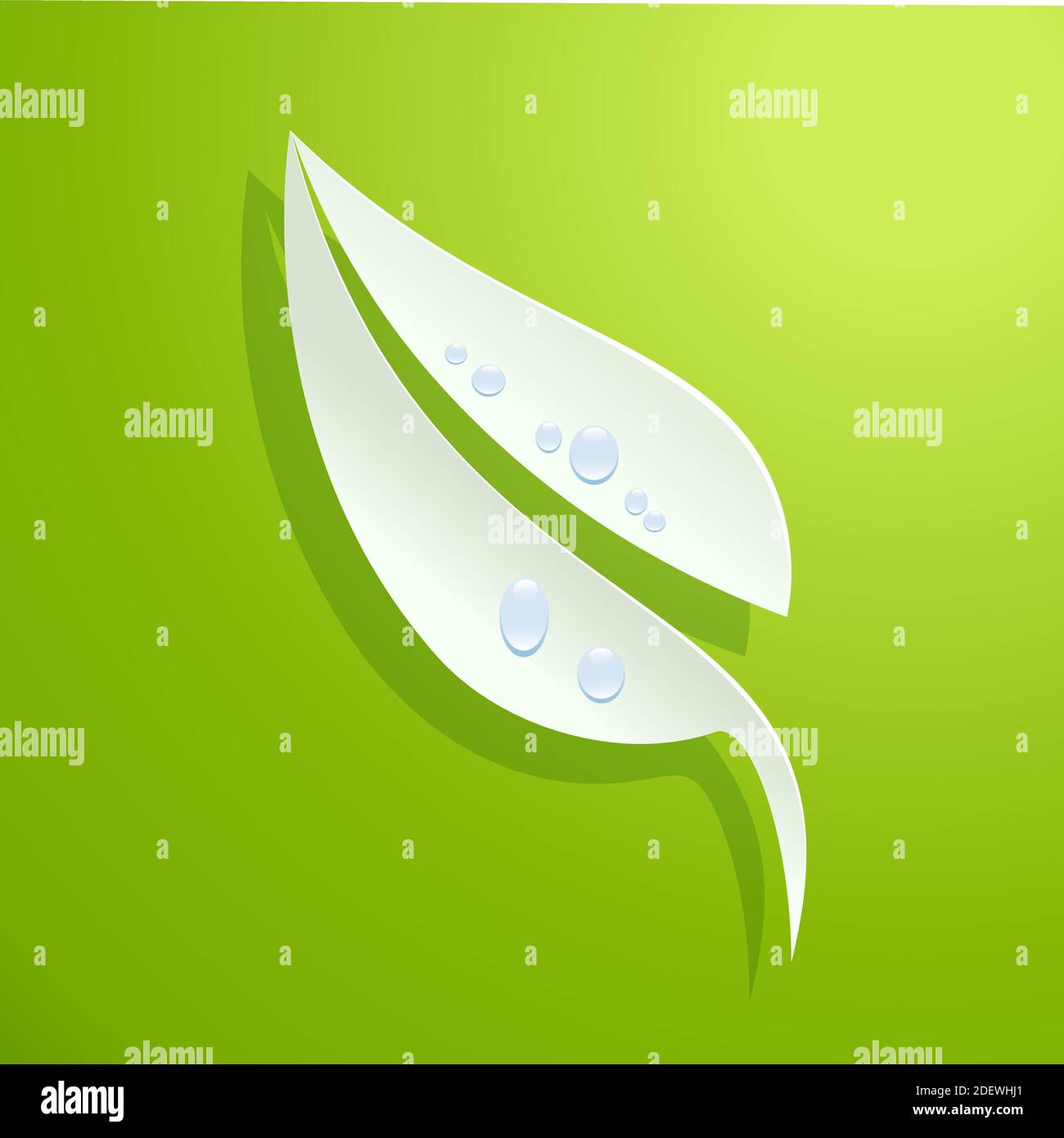 Vector Fresh green leaves background. Spring concept Stock Vector Image ...