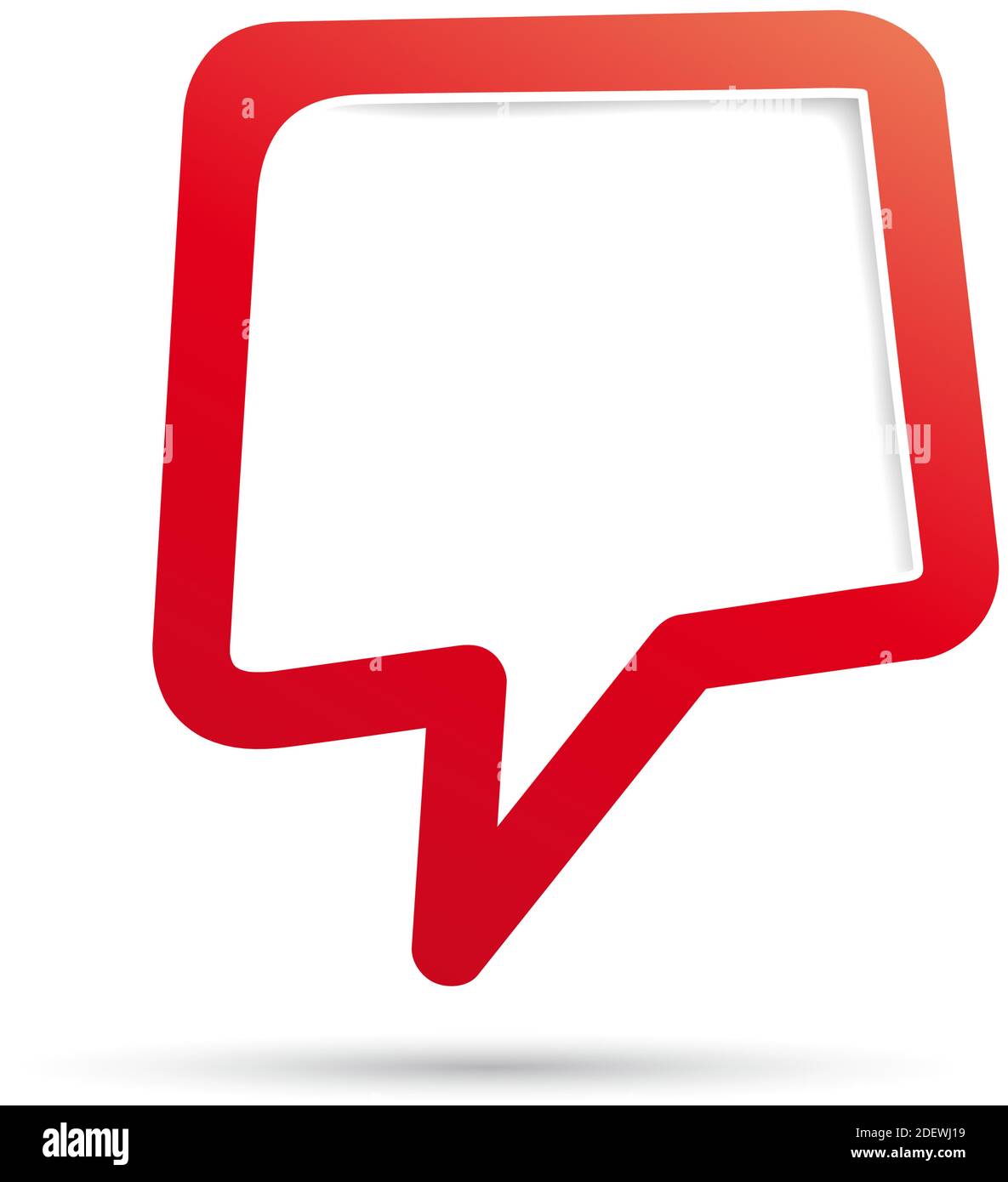 Vector cover speech in red Stock Vector
