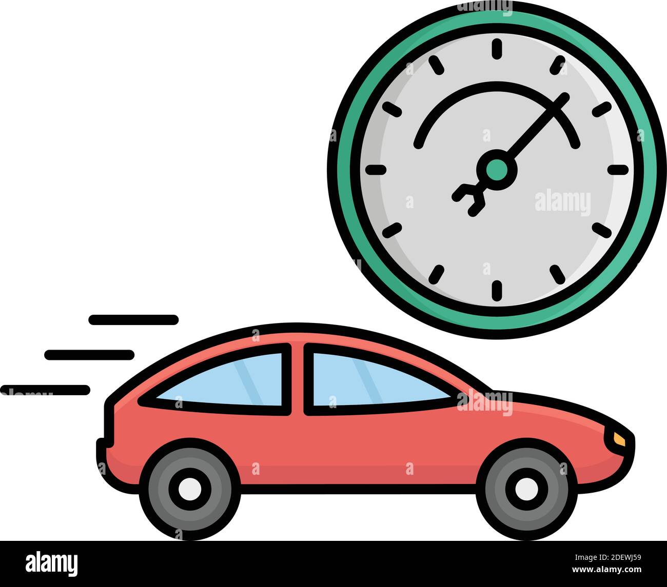 High speed car crash test Stock Vector Images Alamy