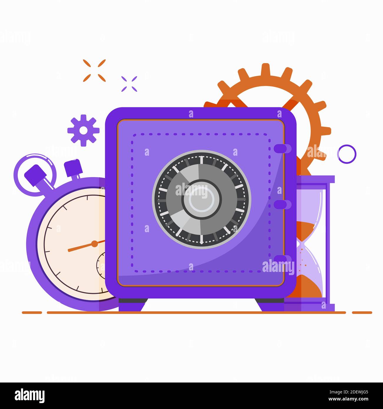 Bank safe box. Security cash savings, deposit and money protection ...