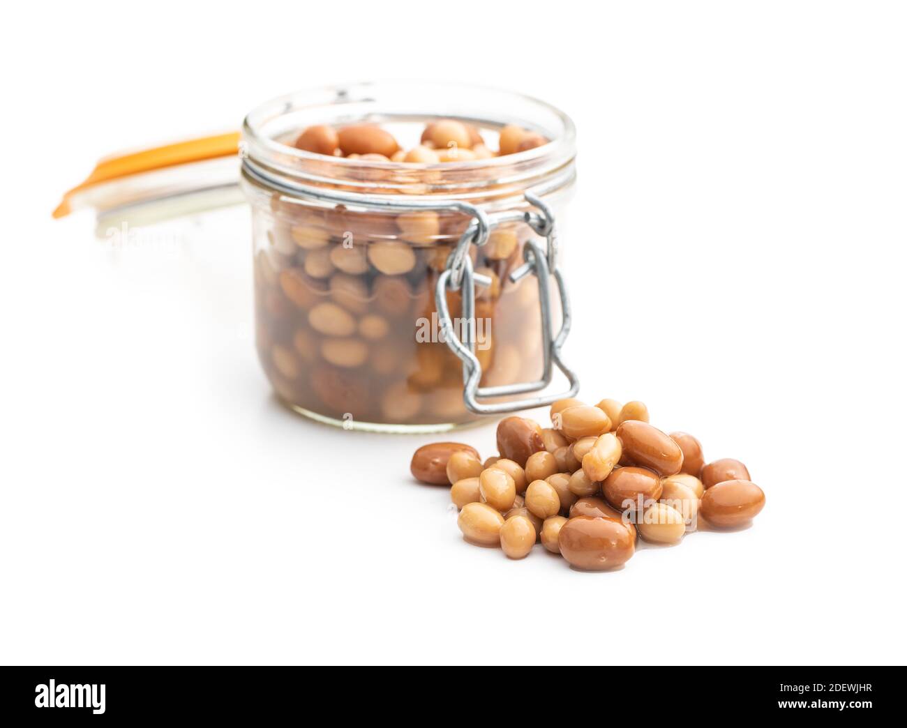 Mix of legume beans and chickpeas in sauce isolated on white background Stock Photo Alamy