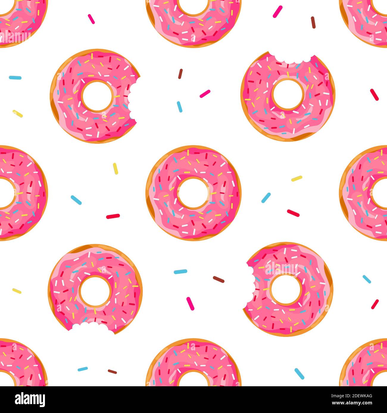 Donuts seamless pattern Stock Vector Image & Art - Alamy