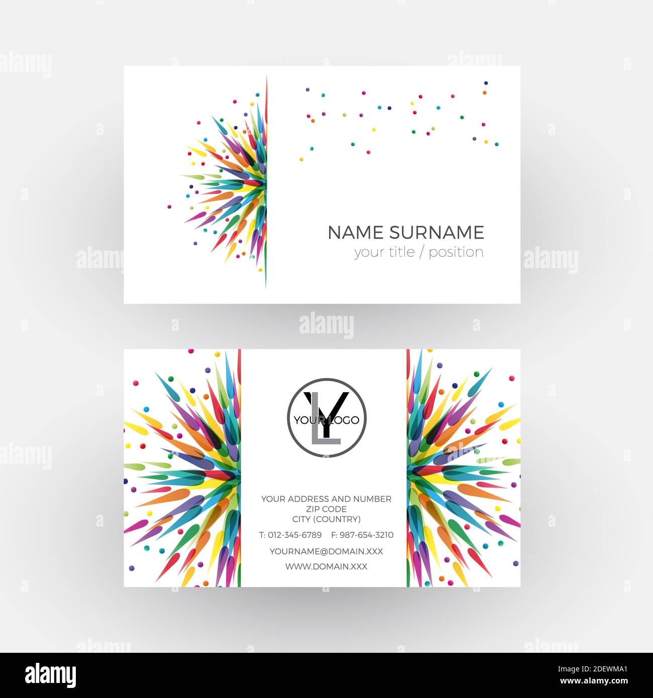 Vector abstract colored splashes. Graphic designer and painter concept