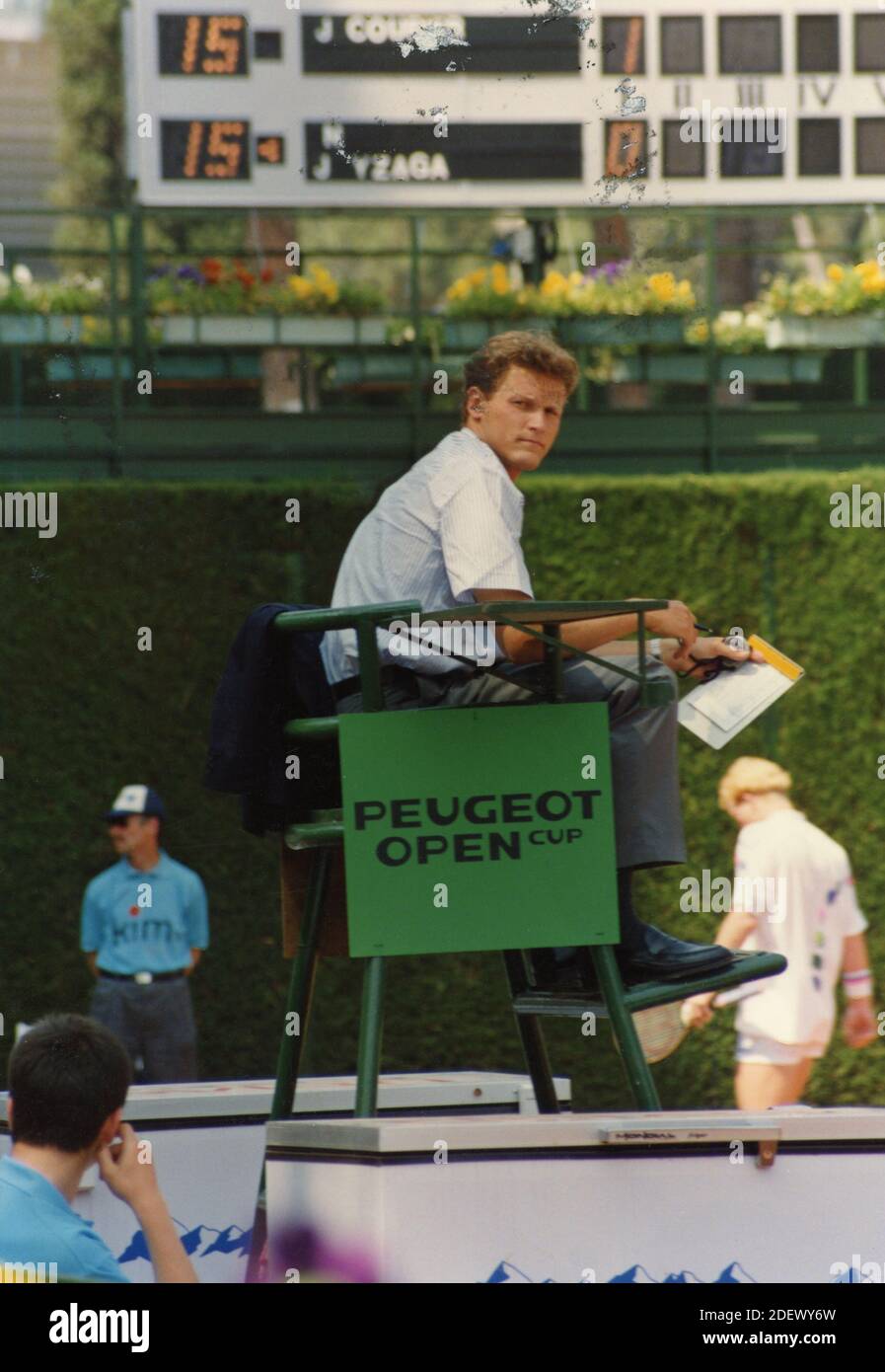 German tennis chair umpire Zoltan Bognar, 1990s Stock Photo Alamy