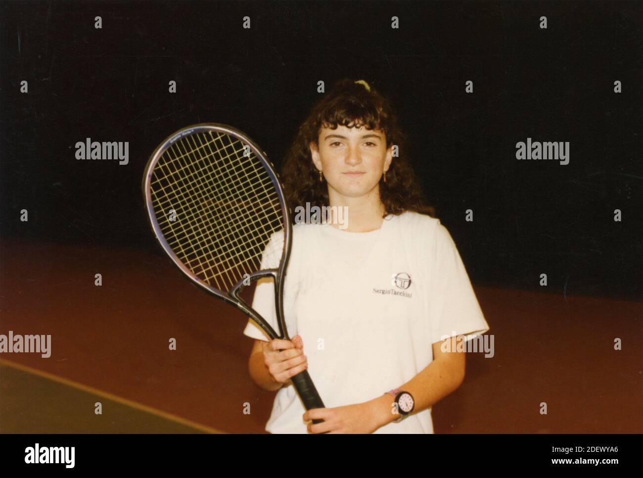 Italian tennis player Maria Francesca Bentivoglio, 1980s Stock Photo - Alamy