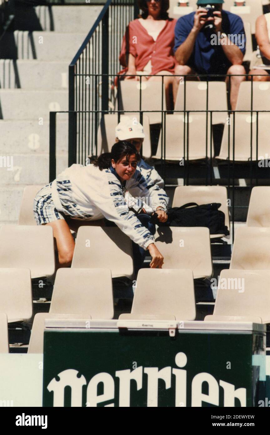 Italian tennis player Silvia Farina, 1997 Stock Photo