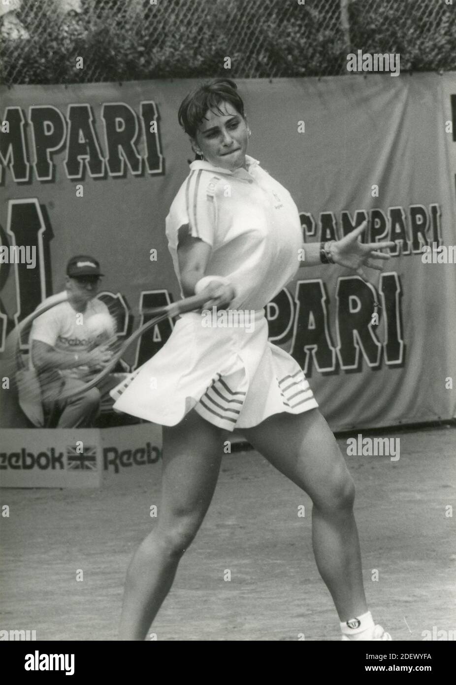 Italian tennis player Silvia Farina, 1988 Stock Photo