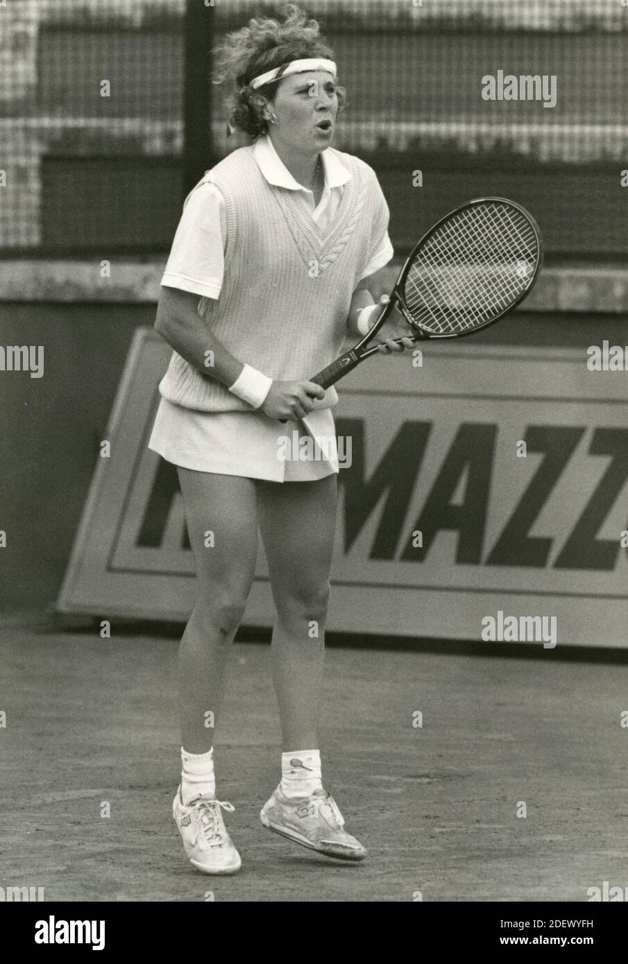 Italian tennis player Linda Ferrando, 1980s Stock Photo Alamy