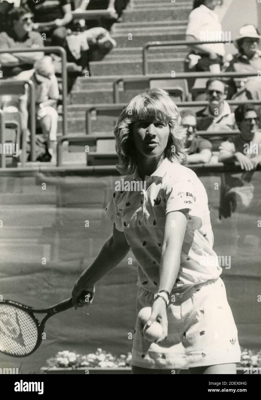 German tennis player Steffi Graf, US Open 1986 Stock Photo - Alamy