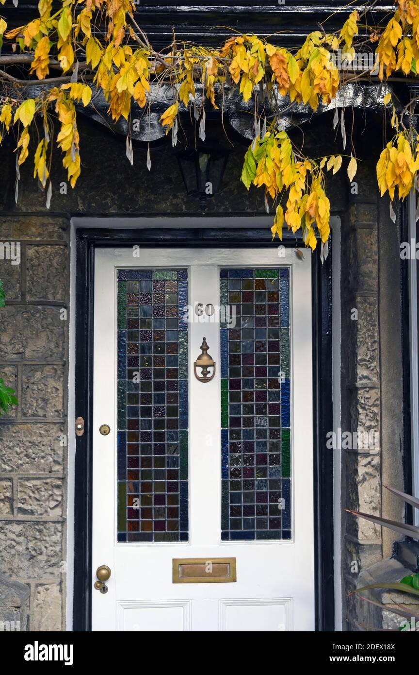 Detail of Front Door, House Number 60, Gillinggate, Kendal, Cumbria