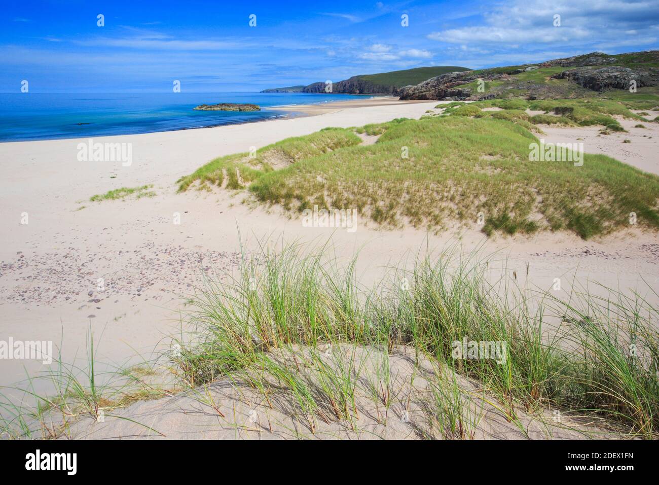 geography / travel, Great Britain, Scotland, sandy beach at the north coast, Additional-Rights-Clearance-Info-Not-Available Stock Photo