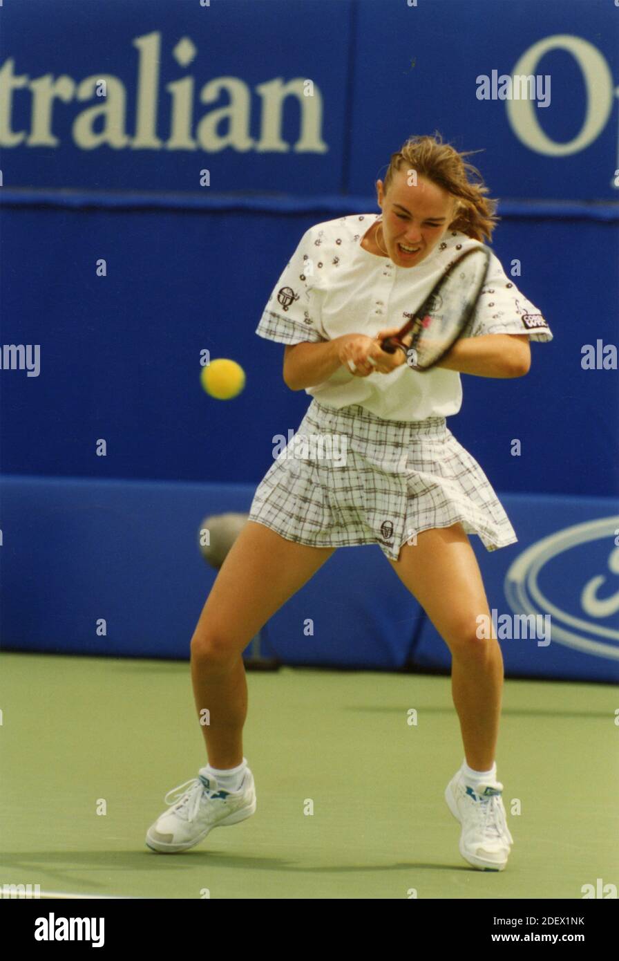 Swiss tennis player Martina Hingis, 1990s Stock Photo Alamy
