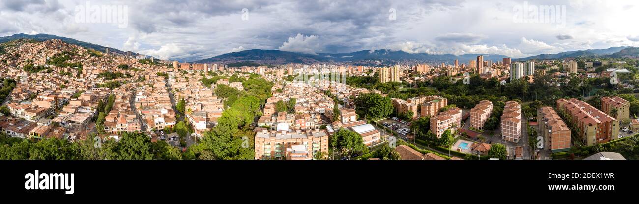 Aerial Panoramic View of Many Condominiums, High-Rise Buildings in the ... - Panoramic View Condominiums