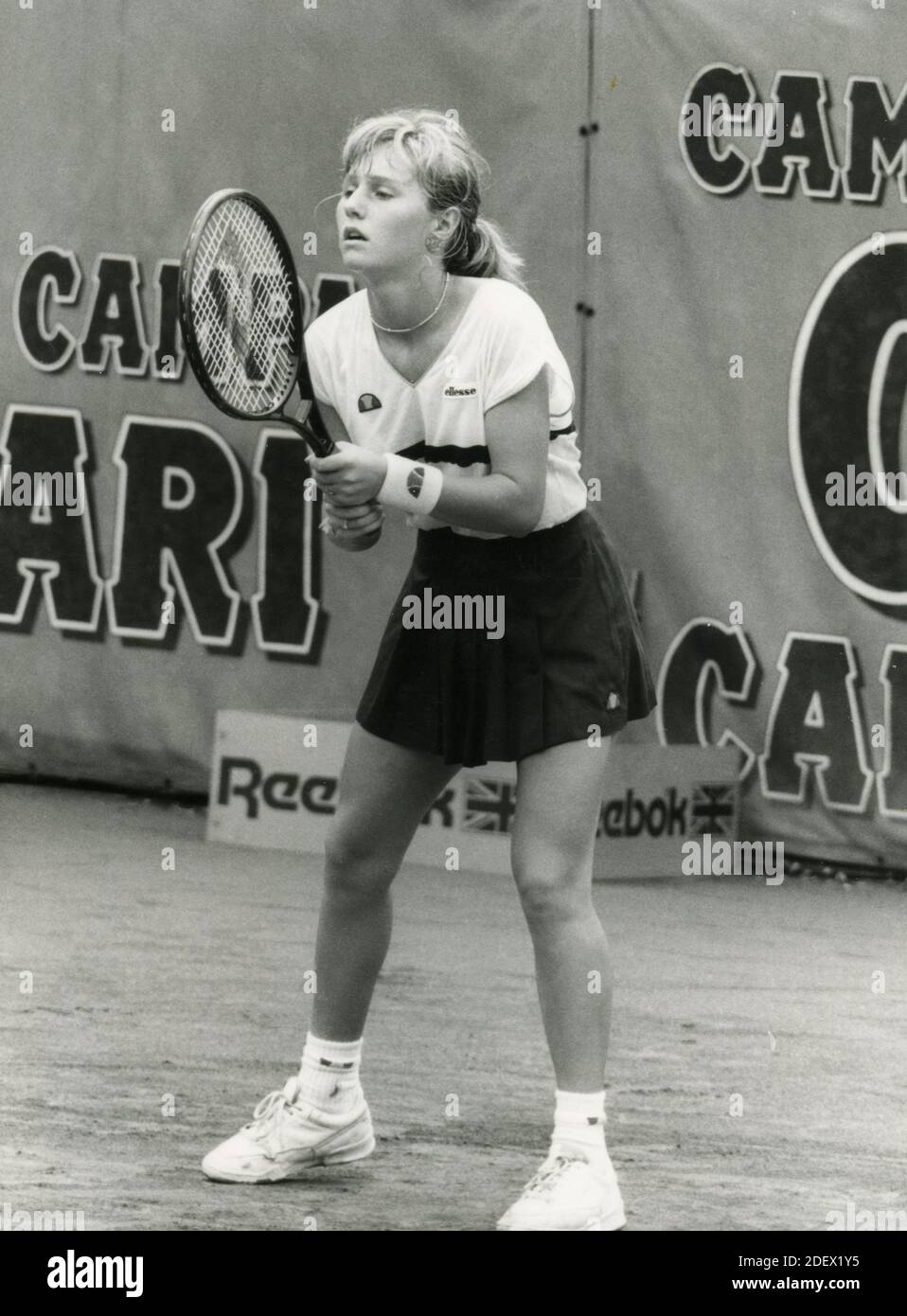 American tennis player Erika deLone, 1988 Stock Photo