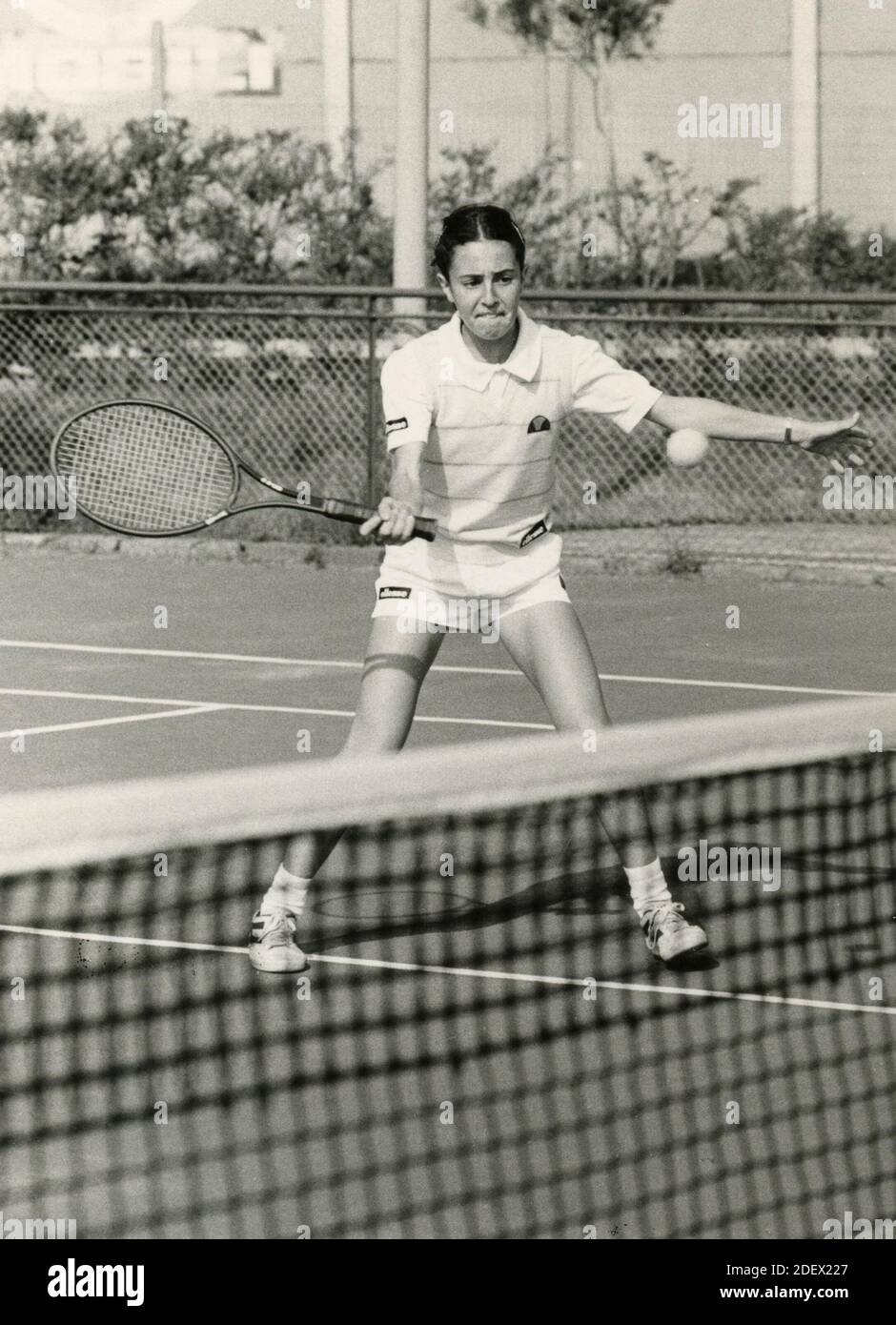 Italian tennis player Federica Bonsignori, 1980s Stock Photo Alamy
