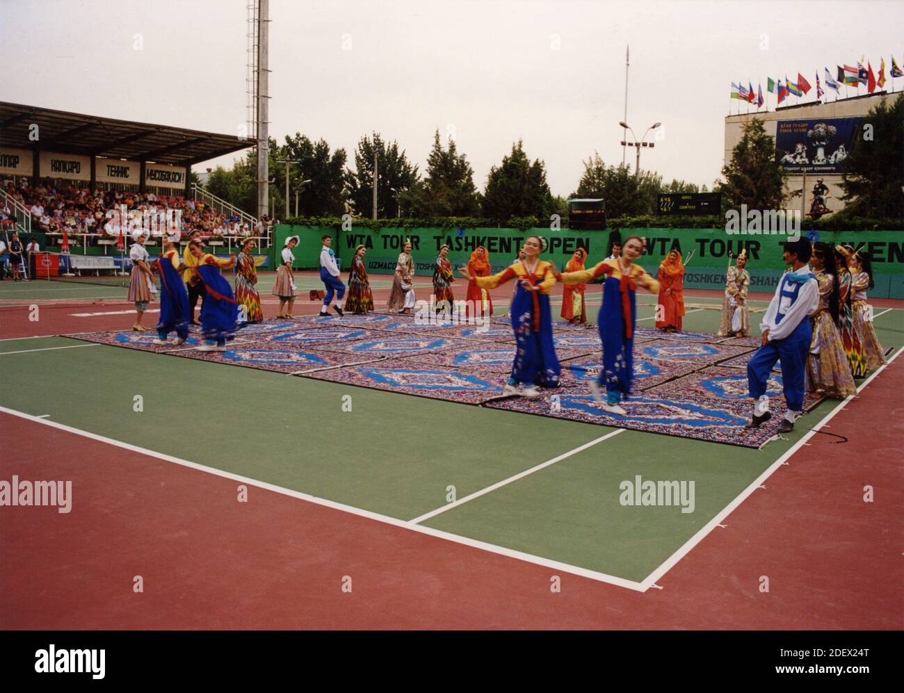 Tashkent Open tennis stadium, Uzbekistan 1999 Stock Photo Alamy