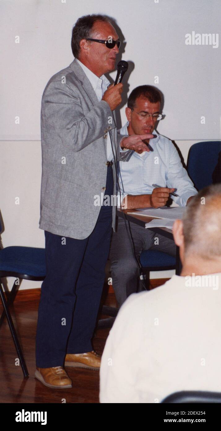 Donato Calabrese, President of Apulia Tennis Committee, Italy 1990s Stock Photo