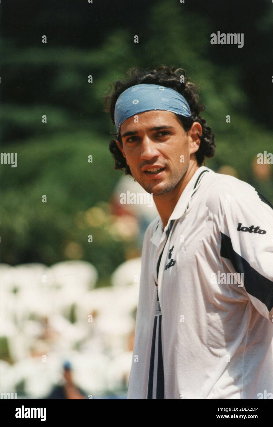 Portuguese tennis player Nuno Marques, 1996 Stock Photo Alamy