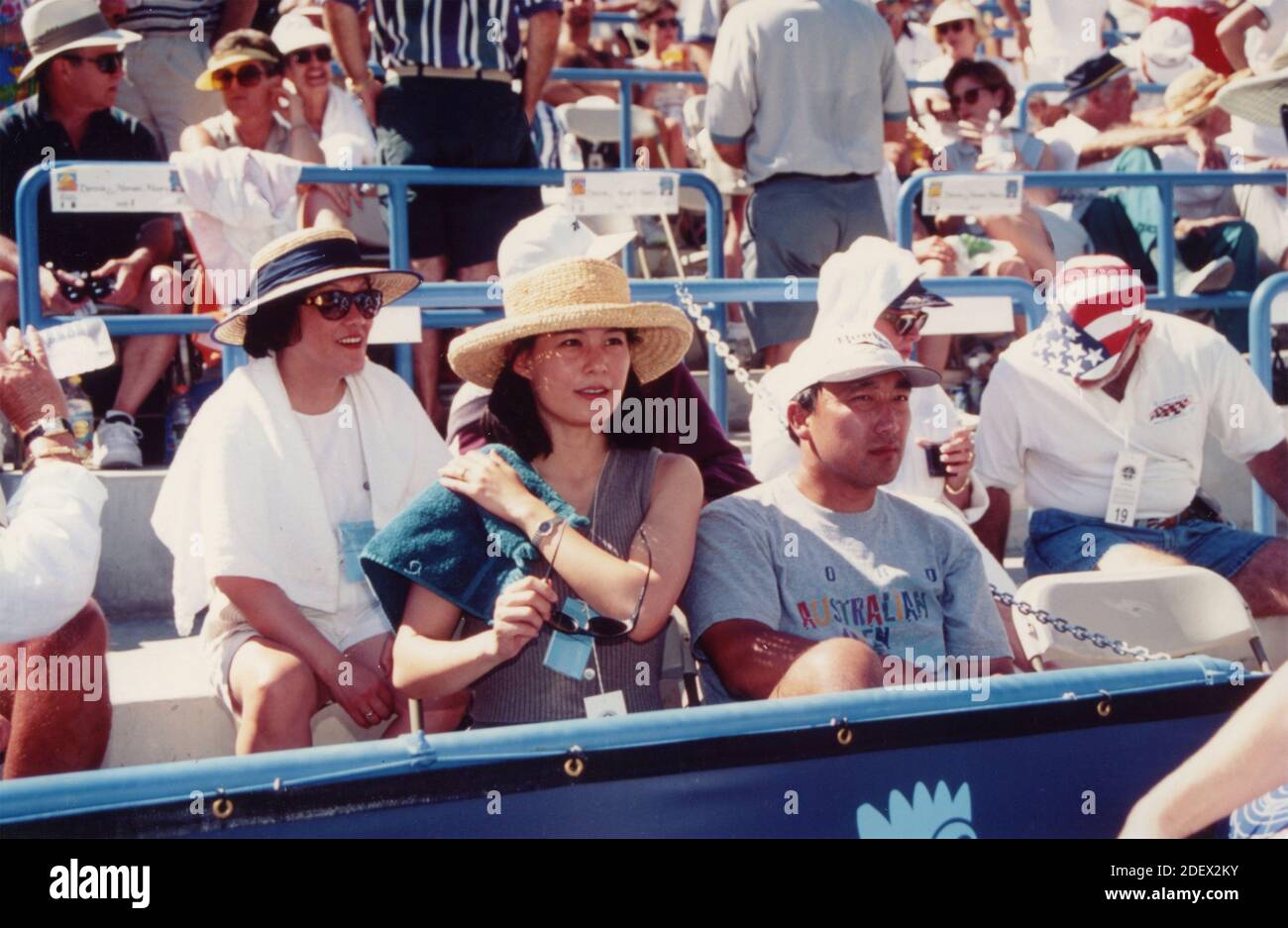 Betty Chang, mother of American tennis player Michael Chang, 1995 Stock Photo