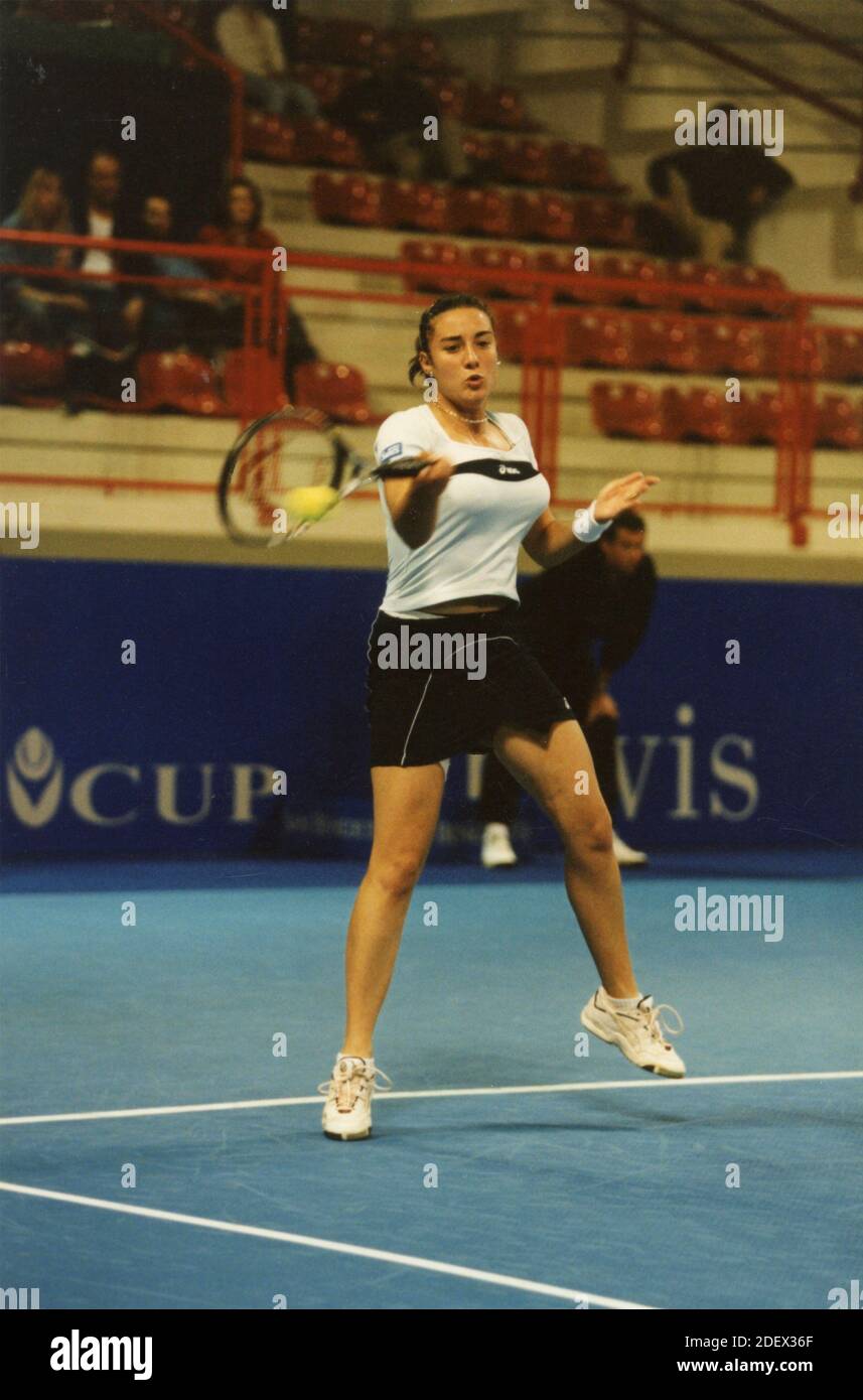 Italian tennis player Giulia Casoni, 1990s Stock Photo