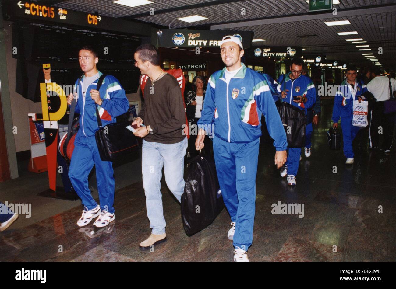 Italian tennis players Andrea Gaudenzi and Diego Nargiso, 1990s Stock Photo  - Alamy